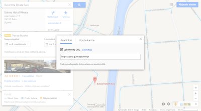 Google Maps -karttalinkit